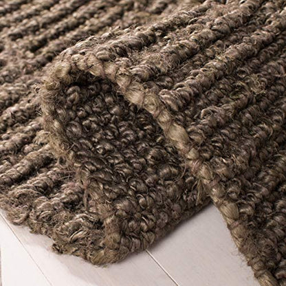 SAFAVIEH Area Rug 2x3 - Natural Fiber Collection - Brown, Handmade Jute, Farmhouse Style, Chunky Textured Thick Pile (NF447D) - color: Brown, size: 2' x 3' (Rectangular)