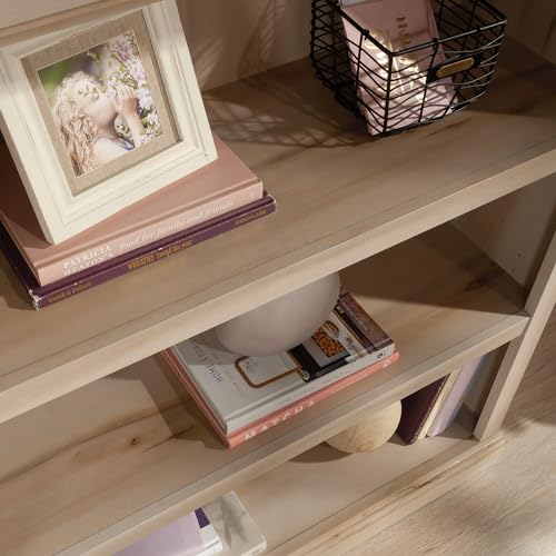 Sauder Miscellaneous Storage 3-Shelf Display Bookcase, Pacific Maple Finish - color: Pacific Maple