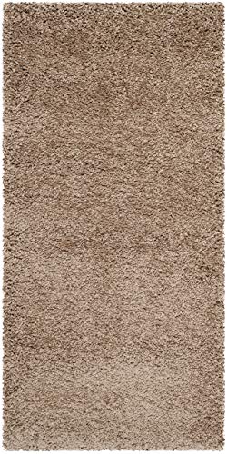 SAFAVIEH Milan Shag Collection Area Rug - 2' x 4', Dark Beige, Solid Design, Non-Shedding & Easy to Clean, Plush Thick Pile, Ideal for Foyer, Bedroom, Accent Space (SG180-1414) - color: Dark Beige, size: 2' x 4' (Rectangular)