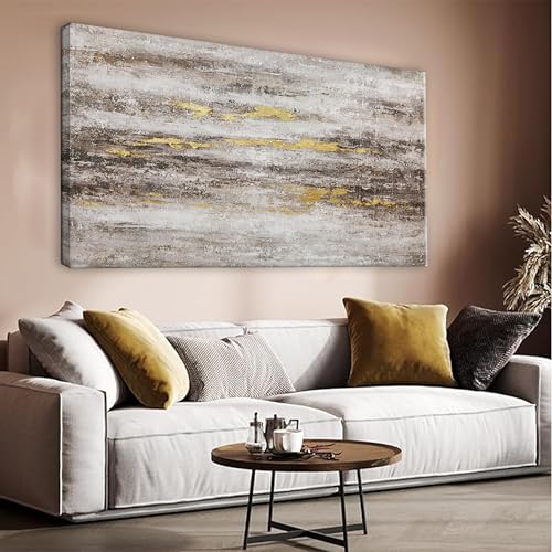YISXINOAG Abstract Wall Art Decor Grunge Room Abstract Wall Decor Art Brown Grey Canvas Art Wall 20" X 40" Painting Brown And White Wall Art For Bedroom Office Dining Room - color: Camel, size: 40"L x 20"W