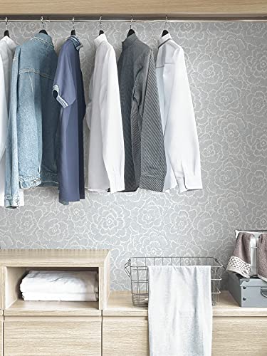 NuWallpaper by WallPops NUS4048 Saraya Peel & Stick Wallpaper, Blue - color: Blue