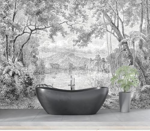 Eierme-The Ancient Scenery of Charming lagoons in Luzon Island Mural Wallpaper Peel and Stick 90" x 67" - color: No.12, size: 90" x 67"