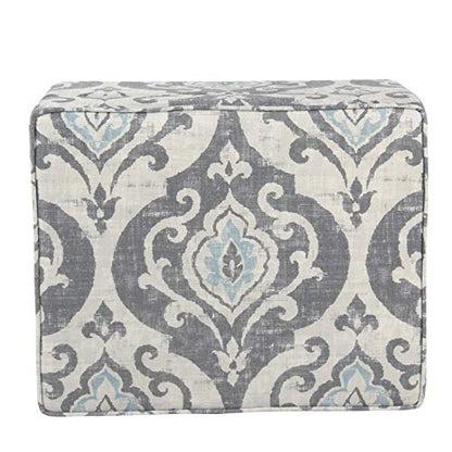 HomePop 22" Modern Rectangular Storage Ottoman - Suri Blue - color: Blue Slate