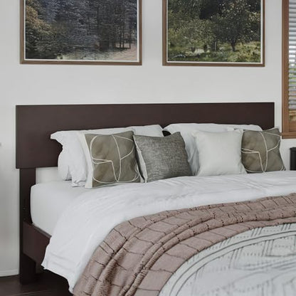 AFI, Orlando Full Adjustable Modern Solid Wood Panel Headboard, Espresso - color: Espresso, size: Full