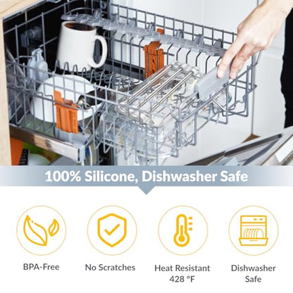 Tomorotec Adjustable Over-The-Sink Kitchen Rack, BPA-Free, Marble | Holds 16.5 Lbs; For Dishcloths, Sponges, and Brushes - Heat-Resistant Stainless Steel with Slim, Expandable Design - color: Marble