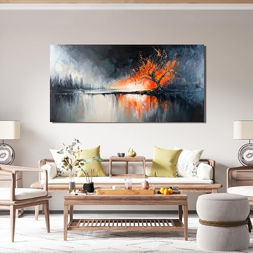 Canvas Wall Art Decor Black and White Wall Art Prints Modern Tree of Life Wall Art Canvas Art Wall Decor Wall Art Decorations Pictures for Living Room Artwork for Walls Home Office Decor 20" X 40" - color: TB-01J, size: 40"L x 20"W