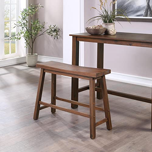 Boraam Sonoma Bench, 9"D x 33"W x 24"H, Chestnut - color: Chestnut