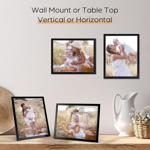 Giftgarden 8x10 Picture Frame Set of 18, Lightweight 8 by 10 Frames Bulk for Gallery Wall Photo Hanging and Tabletop Display, Black - color: Black*18, size: 8x10