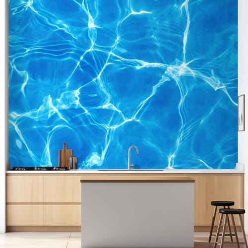 wall26 Wall Sticker/Wall Mural Blue Ocean Deep Sea, Not Peel and Stick, Non-Woven Wallpaper Decorative for Bedroom, Living Room, Office - 48x72 inches - color: Flower-1912-m09, size: 48"x72" Premium Non-woven