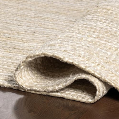 nuLOOM Rigo Off White Solid Flatweave Area Rug, 3' Round - color: Off White, size: 3' (Round)