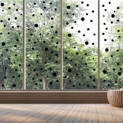 TaoBary 15 Sheet 300 Pcs Irregular Polka Dot Boho Wall Decals,Black | Removable Modern Vinyl Boho Wall Stickers Terrazzo Pattern for Playroom Bedroom - color: Black