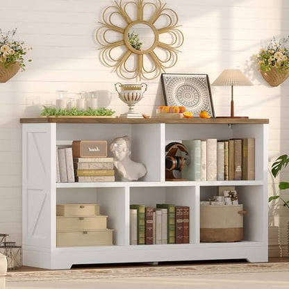 5 Cube Storage Organizer Bookshelf, Freestanding Open Cube Shelf/Storage, Book Shelf for Living Room, Home Office