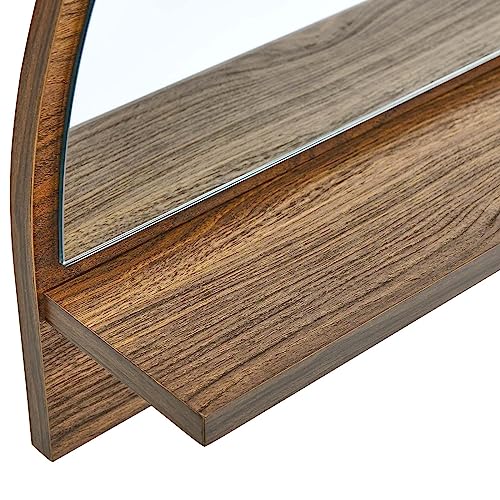 Modway EEI-6350-WAL Moonbeam Arched Mirror, Walnut - color: Walnut
