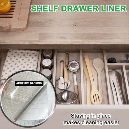 Shackcom Clear Contact Paper Roll Self-Adhesive Kitchen Backsplash Wall Protector 23.6in X 9.84ft - Used as Shelf Drawer Liner, Whiteboard, Wallpaper, Cat Dog Scratch Protector - size: 23.6"W x 118"L