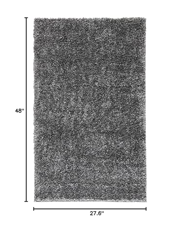 SAFAVIEH August Shag Collection Accent Rug - 2'3" x 4', Grey, Solid Design, Non-Shedding & Easy Care, 1.2-inch Thick Ideal for High Traffic Areas in Entryway, Living Room, Bedroom (AUG900F) - color: Grey, size: 2'3" x 4' (Rectangular)