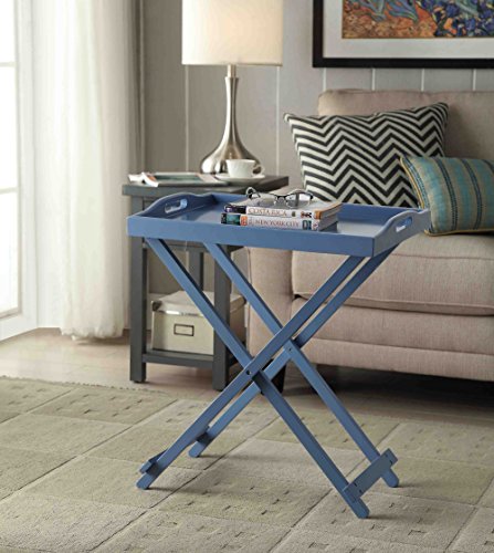 Convenience Concepts Designs2Go Tray Table, Blue - color: Blue