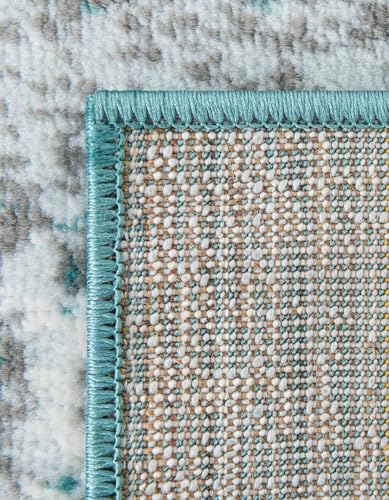 Rugs.com - Monte Carlo Rug – 2' x 3' 1 Turquoise Easy-Clean Rug – Ideal for Entryways, Kitchens, and Small Spaces - color: Turquoise, size: 2'2" x 3' (Rectangular)