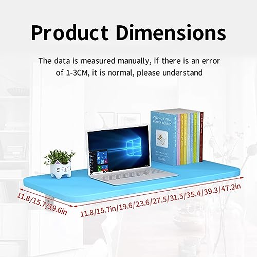 SAHUL Wall Mounted Folding, Heavy Duty Wall Mounted Table with Bracket, for Laundry Room, Kitchen, Home Bar, Kitchen & Dining Room Office Multifunctional Table 120x50cm/47.2x20in Black
