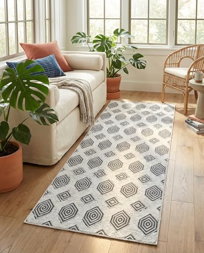 Rugs.com - Sabrina Soto Casa Rug – 6 Ft Runner Black Cotton Textured Rug Modern Hallway Runner for Entryways and Bedrooms - color: Black, size: 2'3" x 6' (Runner)