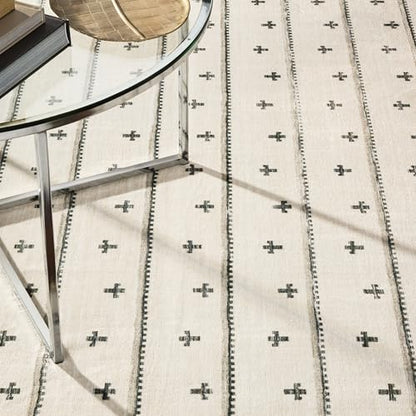 Haven Scandinavian Stripe Machine Washable Area Rug with Airflo Technology for Easy Clean, Ultra-Soft Non-Slip Rug with Built-in Pad, Pet, Family & Allergy Friendly Rug, Beige/Brown, 2'6"x7' - color: Beige/Brown Scandi Stripe, size: 2'6" x 6'11" (Rectangu