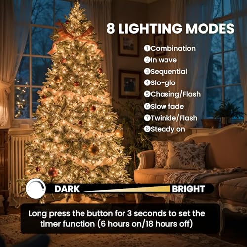Dailyart 1000 Led Warm String Fairy Lights Plug in with Remote and Timer | 75Ft Fairy Lights Waterproof Small Twinkle Light 8 Modes Super Long Firefly Lights for Bedroom Christmas Tree,Gold Wire - color: Gold, size: 1000 LED
