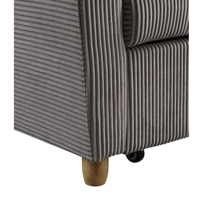 Convertible Sleeper Loveseat with Pull Out Mattress for Small Spaces and Guest Room Use