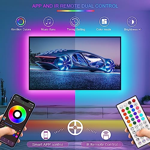 300ft Outdoor Led Strip Lights Waterproof, Trimmable Led Strip Lights Music Sync, RGB IP65 Waterproof Outside Led Lights Strip With Remote & App, Exterior Led Rope Light Waterproof For Pool Roof Yard - style: A3-300ft outdoor use-(2 rolls of 150ft)