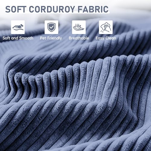 wanan Folding Sofa Bed, 3-in-1 Convertible Boneless Couch with Handle, Floor Lounger & Sleeper Chair for Adults, Comfy Folding Couch Single Sofa for Living Room Bedroom, Slate Blue - color: Slate Blue