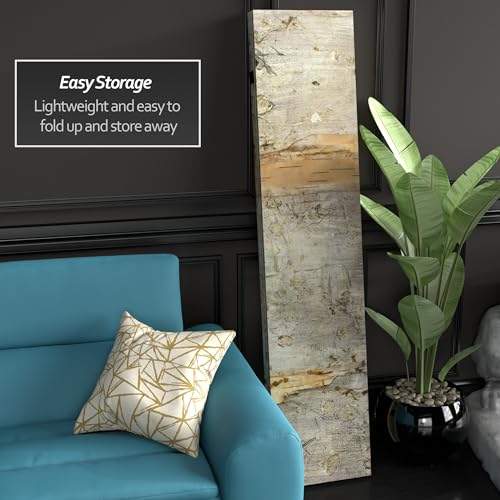 Red Lantern 6 ft. Tall Double Sided Water Bird Canvas Room Divider, Blue - color: Pale Forest