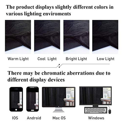 Black Velvet Doorway Curtains, W42 x L96 inches, 2 Panels | Thick Heavy Privacy Room Dividers, 300GSM Soft Heavy Velvet, Thermal Insulated, Noise Reducing, Bedroom, Home Office, Theater - color: Neutral Series - Black, size: 42"W x 96"L (Pack of 2)