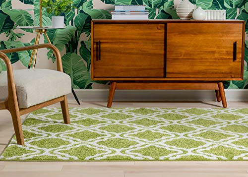 Well Woven Barclay Collection Sarouk Green 8x10 Area Rug - for Living Room, Bedroom, and Dining Room - color: Green, size: 7'10" x 9'10" (Rectangular)