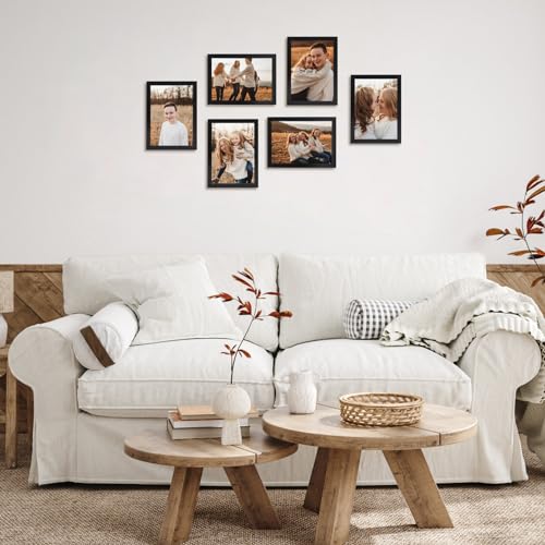 Giftgarden 5x7 Picture Frame Set of 18, Lightweight 5 by 7 Frames Bulk for Gallery Wall Photo Hanging and Tabletop Display, Black - color: Black*18, size: 5x7