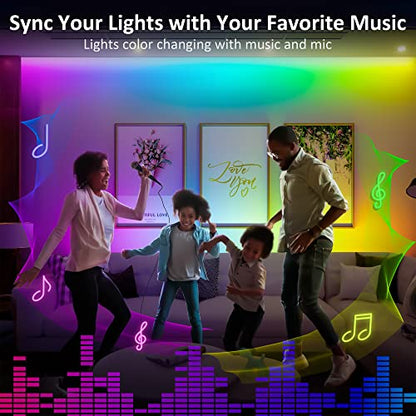 Benreom 3 Pack RGB Under Cabinet Lights with App and Remote Control | Dimmable Plug-In LED Light Bars for Kitchen Cabinets, Counters, Workbenches and Desks - size: 3 Pack