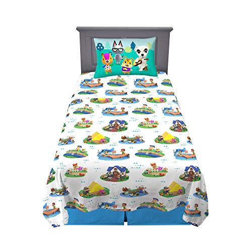 Franco Kids Bedding Super Soft Sheet Set, Twin, Animal Crossing - color: Animal Crossing, size: Twin