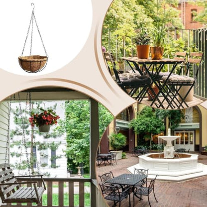 Plant Hanger Flower Pot Indoor | Hangable Planter Basket for Home Office Apartment Living Room Kitchen Balcony Patio Porch Bedroom Nursery Restaurant