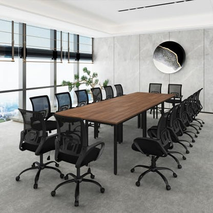 Bonzy Home Ergonomic Conference Room Chairs Set of 10, Rolling Office Chairs with Wheels, Mesh Computer Desk Chair with 360°Swivel, Height Adjustable, 10 Pack - size: 10 Pack