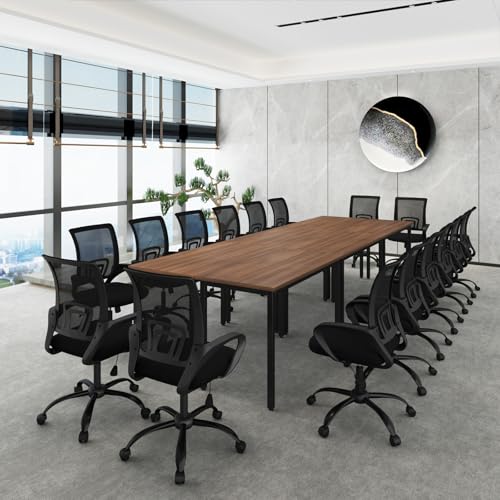 Bonzy Home Ergonomic Conference Room Chairs Set of 10, Rolling Office Chairs with Wheels, Mesh Computer Desk Chair with 360°Swivel, Height Adjustable, 10 Pack - size: 10 Pack