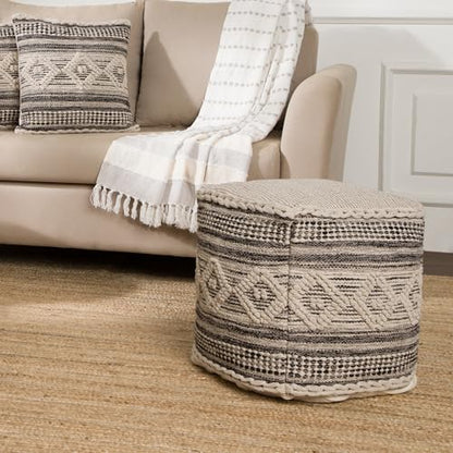 · REDEARTH · Pouf Ottoman with Filler Cube Bean Bag Pouffe - Diamond Virgule - color: Diamond Virgule With Filler