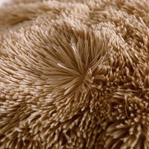 Faux Fur Velvet Fluffy Bedding Duvet Cover Set Down Comforter Quilt Cover with Pillow Sham, Ultra Soft Warm (Twin, Camel) - color: Camel, size: Twin