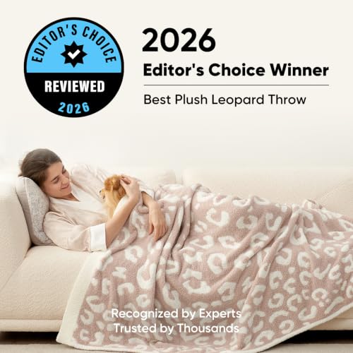 Snuggle Sac Leopard Throw Blanket for Couch Bed Sofa 50x70 inches, Reversible Beige Leopard Oversized Throw XL Ultra Soft Cozy Blankets for Women Mothers Birthday Gifts - color: Leopard Beige, size: Throw-XL(50"x70")