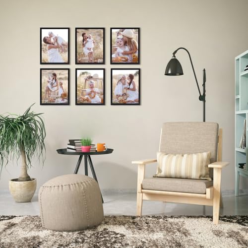 Giftgarden 8x10 Picture Frame Set of 18, Lightweight 8 by 10 Frames Bulk for Gallery Wall Photo Hanging and Tabletop Display, Black - color: Black*18, size: 8x10