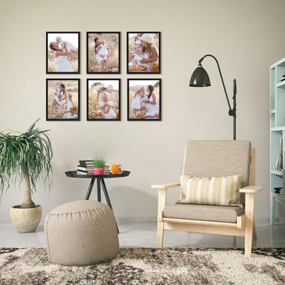 Giftgarden 8x10 Picture Frame Set of 18, Lightweight 8 by 10 Frames Bulk for Gallery Wall Photo Hanging and Tabletop Display, Black - color: Black*18, size: 8x10