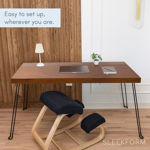 Folding Desk, 55 x 25 Inch, Lightweight Space Saving Design | Portable Computer Desk with Collapsible Hairpin Legs - color: Walnut, size: 55 x 25