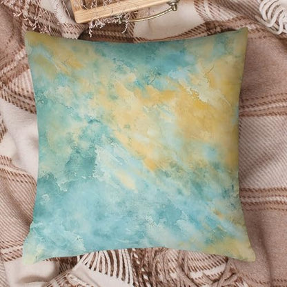 Throw Pillow Cover Set of 4 Double Sided Throw Pillow Cases Beautiful Sand Texture Throw Pillow Covers Square Couch Cushion Case Plush Cushion Covers for Living Room - size: 16" x 16" (Pack of 1)
