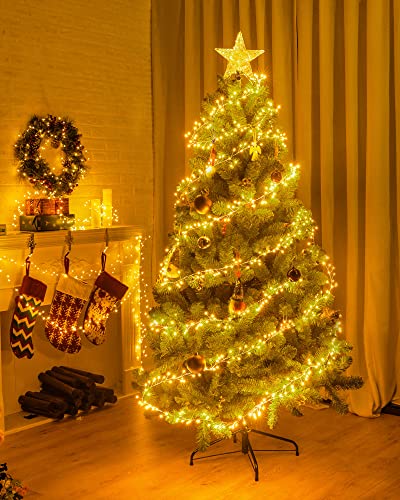 Minetom Fairy Lights Battery Operated, Twinkle String Waterproof Silver Wire 5 Feet 60 Led Firecracker Starry for DIY Wreath Home Wedding Party Bedroom Mason Jar Holiday Christmas, Warm White - color: Warm White