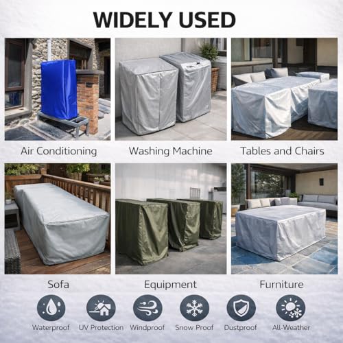 Custom size dust covers for various equipment, furniture, appliances, tools to protect your valuables