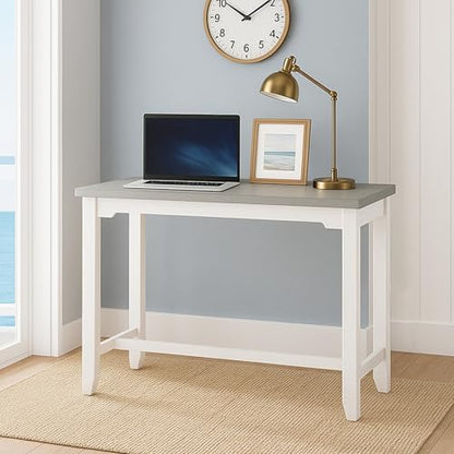 Hillsdale Furniture Hillsdale Clarion Side, Distressed Gray/Sea White Counter Height Table