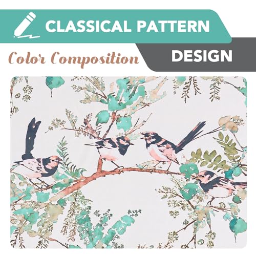H.VERSAILTEX 꽃무늬 100% 암막 빈티지 커튼 160cm(63인치) 길이 2패널 패턴 단열 커튼 침실 거실 그로밋 창문 커튼 드레이프, 터키석/블랙 - color: 터키석/블랙., size: 52"W x 63"L (Pack of 2)