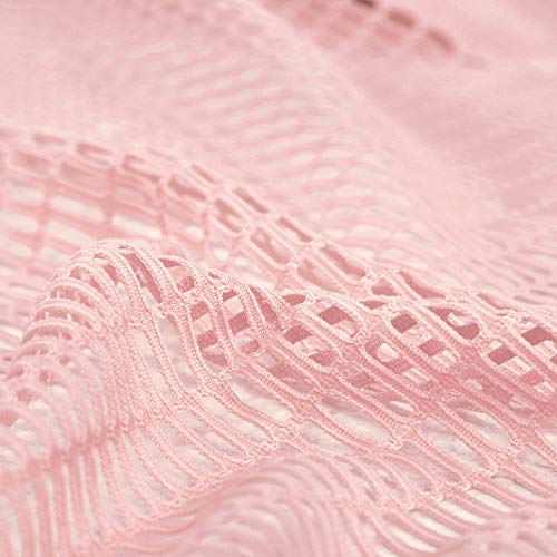 TWOPAGES 5ft Wide x 7ft Tall Flame Retardant Divider Curtains Privacy Cubicle Curtain with Grommet Top (1 Panel,Pink) - color: Pink, size: 60"W x 84"L (Pack of 1)