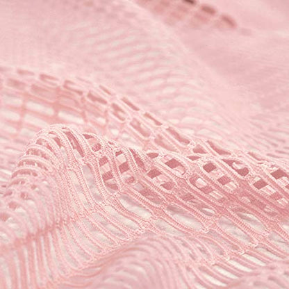 TWOPAGES 5ft Wide x 7ft Tall Flame Retardant Divider Curtains Privacy Cubicle Curtain with Grommet Top (1 Panel,Pink) - color: Pink, size: 60"W x 84"L (Pack of 1)